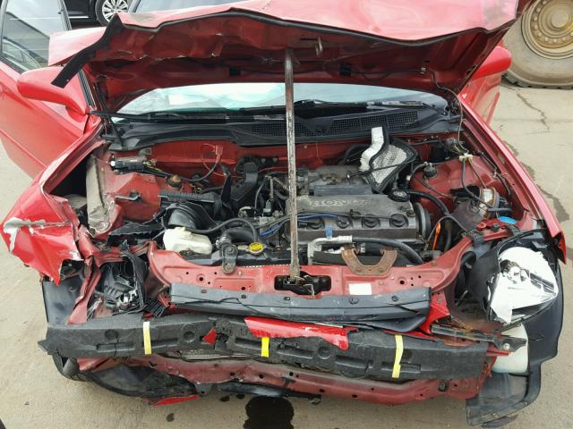 1HGEJ8247YL100500 - 2000 HONDA CIVIC EX RED photo 7