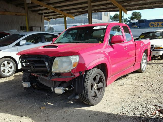 5TETU22N48Z543787 - 2008 TOYOTA TACOMA X-R RED photo 2