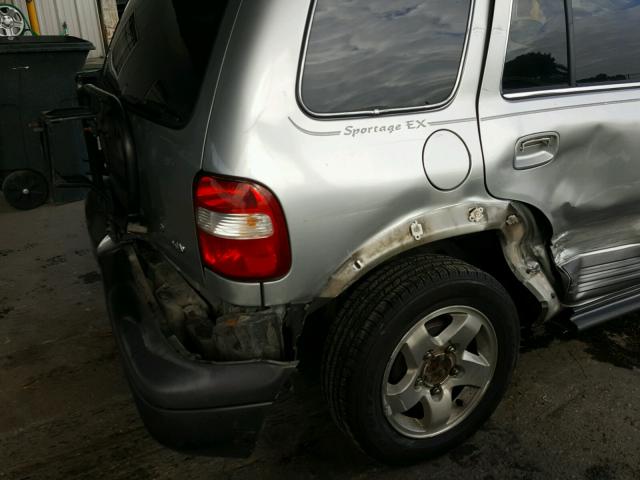 KNDJB723315071230 - 2001 KIA SPORTAGE SILVER photo 9