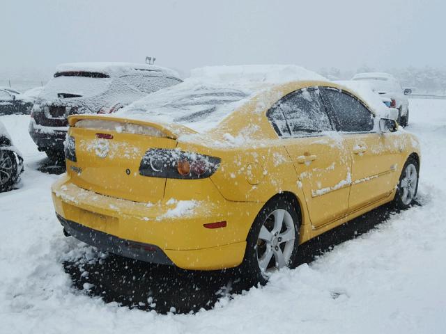 JM1BK323441192549 - 2004 MAZDA 3 S YELLOW photo 4