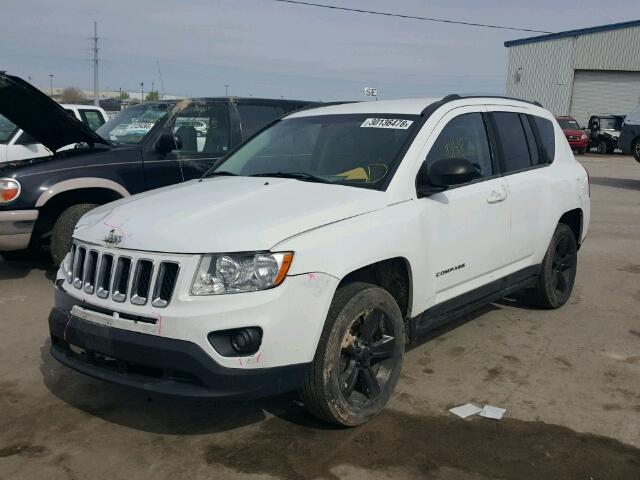 1J4NF1FB4BD283320 - 2011 JEEP COMPASS SP WHITE photo 2