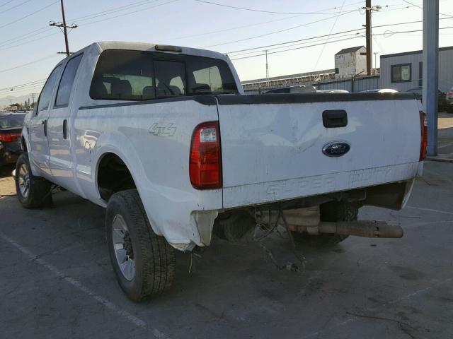 1FTSW21R88EA30460 - 2008 FORD F250 SUPER WHITE photo 3