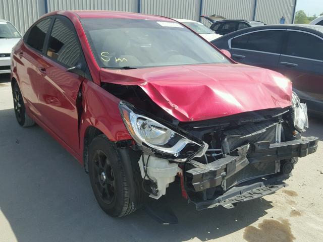 KMHCT4AEXDU287931 - 2013 HYUNDAI ACCENT GLS RED photo 1