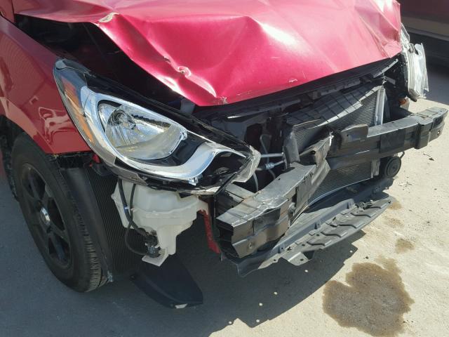 KMHCT4AEXDU287931 - 2013 HYUNDAI ACCENT GLS RED photo 9