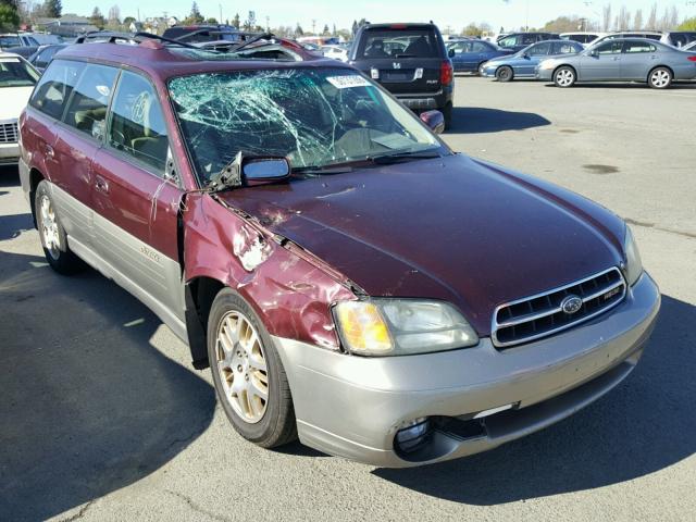 4S3BH806917667100 - 2001 SUBARU LEGACY OUT BURGUNDY photo 1