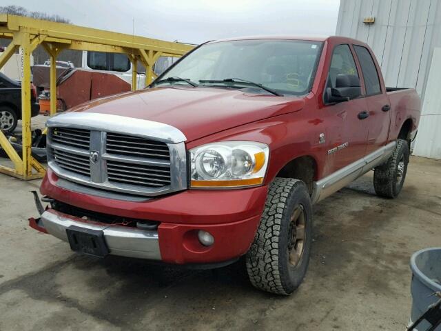 3D7LX38C46G250215 - 2006 DODGE RAM 3500 S BURGUNDY photo 2