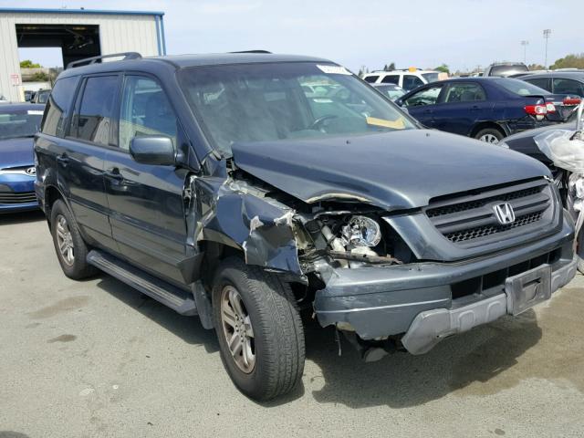 2HKYF18613H577207 - 2003 HONDA PILOT EXL GRAY photo 1