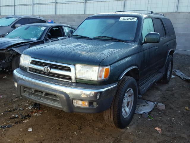 JT3HN86R2Y0289844 - 2000 TOYOTA 4RUNNER SR GREEN photo 2