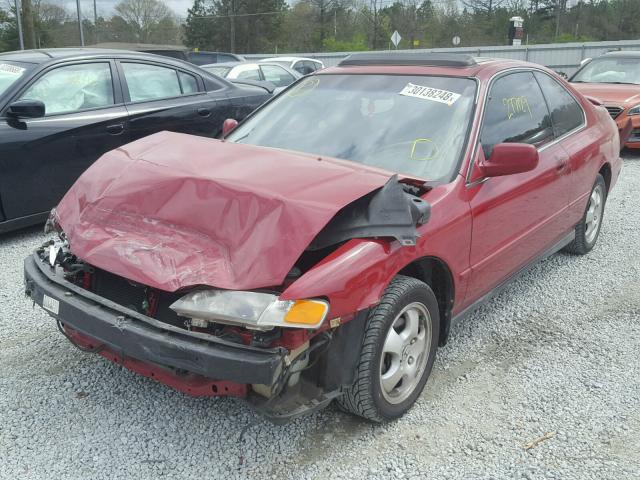 1HGCD720XVA026549 - 1997 HONDA ACCORD SE BURGUNDY photo 2