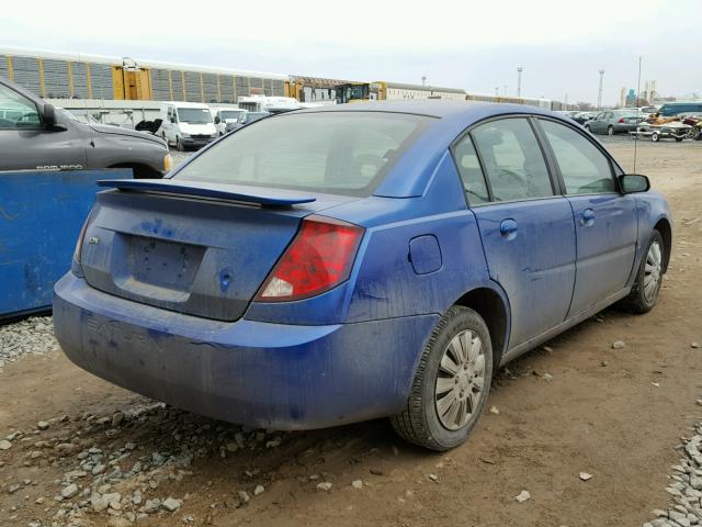 1G8AJ52F33Z189222 - 2003 SATURN ION BLUE photo 4