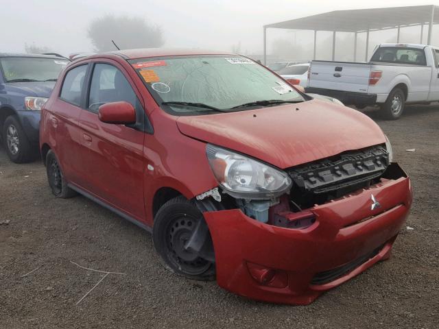 ML32A3HJ1FH038063 - 2015 MITSUBISHI MIRAGE DE BURGUNDY photo 1