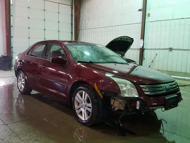 3FAFP08Z36R112895 - 2006 FORD FUSION SEL MAROON photo 1
