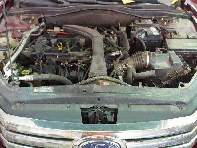 3FAFP08Z36R112895 - 2006 FORD FUSION SEL MAROON photo 7