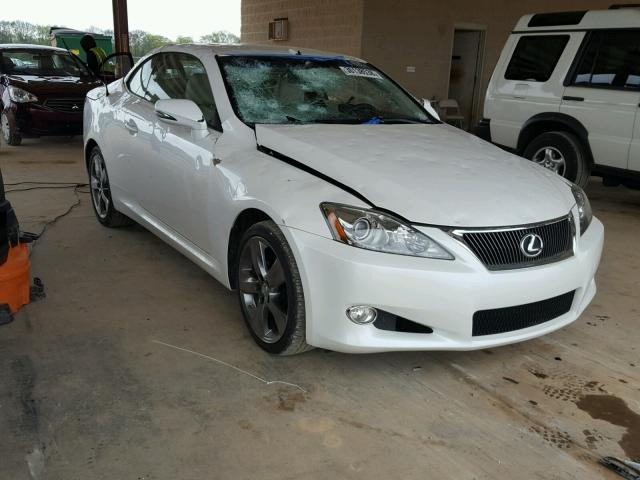 JTHFF2C27A2502400 - 2010 LEXUS IS 250 WHITE photo 1