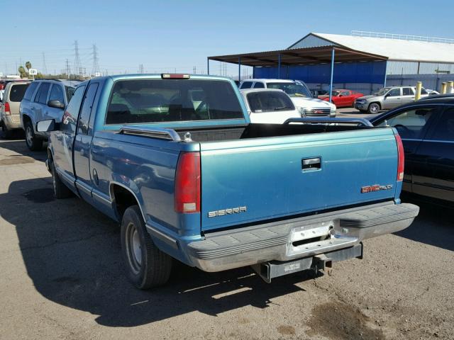 2GTEC19M6V1545902 - 1997 GMC SIERRA C15 BLUE photo 3