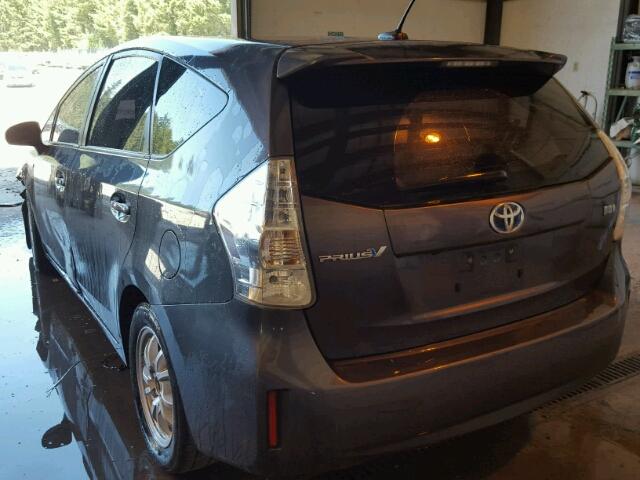 JTDZN3EU1E3338289 - 2014 TOYOTA PRIUS V GRAY photo 3