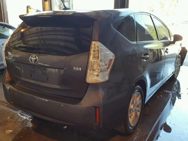 JTDZN3EU1E3338289 - 2014 TOYOTA PRIUS V GRAY photo 4