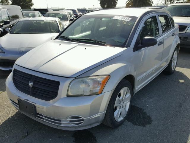 1B3HB48B67D337013 - 2007 DODGE CALIBER SX SILVER photo 2