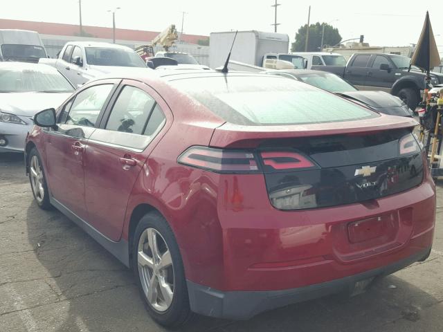 1G1RB6E43CU110188 - 2012 CHEVROLET VOLT RED photo 3