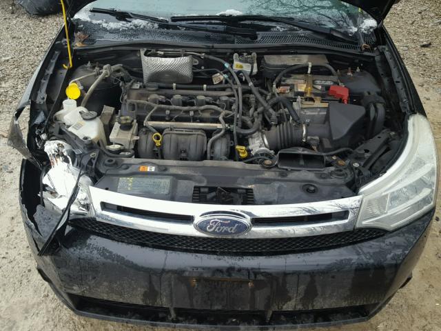 1FAHP35N79W242868 - 2009 FORD FOCUS SE BLACK photo 7