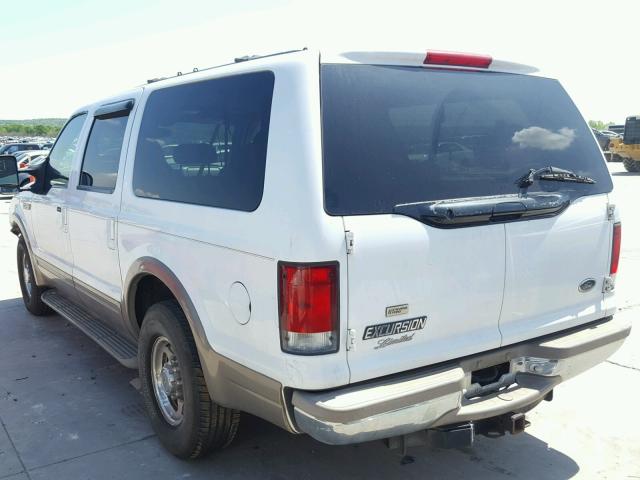 1FMNU42S5YEC00740 - 2000 FORD EXCURSION WHITE photo 3