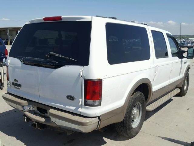 1FMNU42S5YEC00740 - 2000 FORD EXCURSION WHITE photo 4