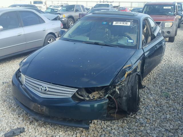 2T1CE22P42C002637 - 2002 TOYOTA CAMRY SOLA GREEN photo 2