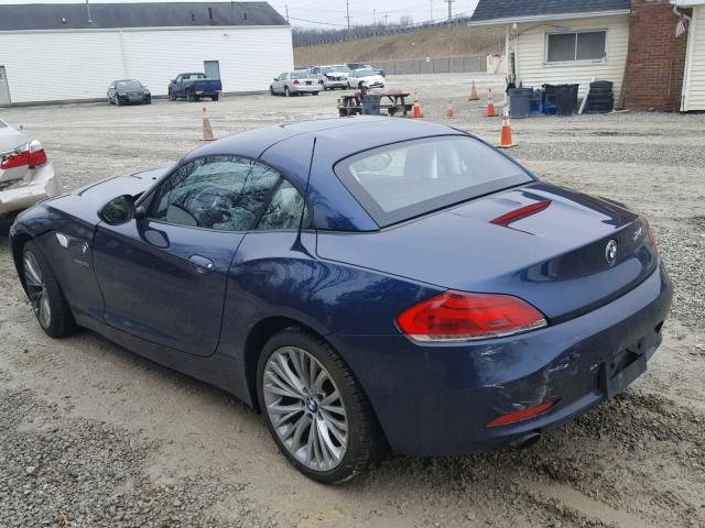 WBALM73579E165185 - 2009 BMW Z4 SDRIVE3 BLUE photo 3