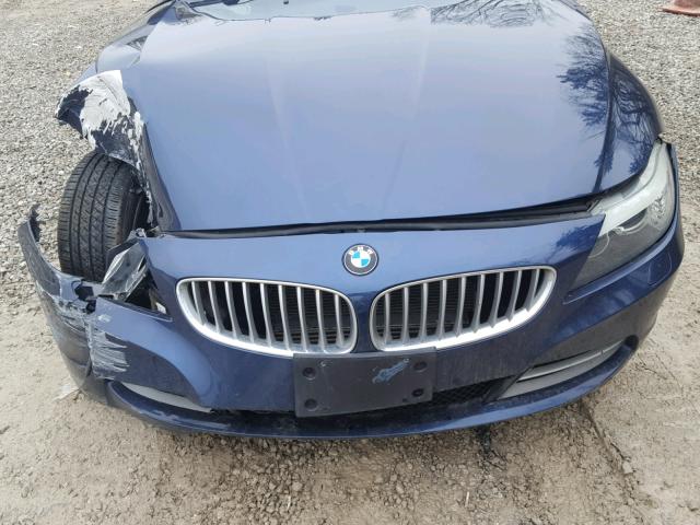 WBALM73579E165185 - 2009 BMW Z4 SDRIVE3 Синій фото 7