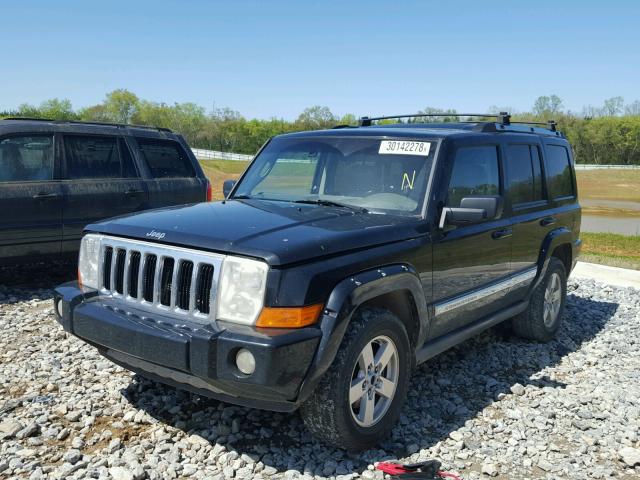 1J8HH58N46C145759 - 2006 JEEP COMMANDER BLACK photo 2