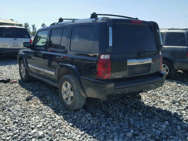 1J8HH58N46C145759 - 2006 JEEP COMMANDER BLACK photo 3