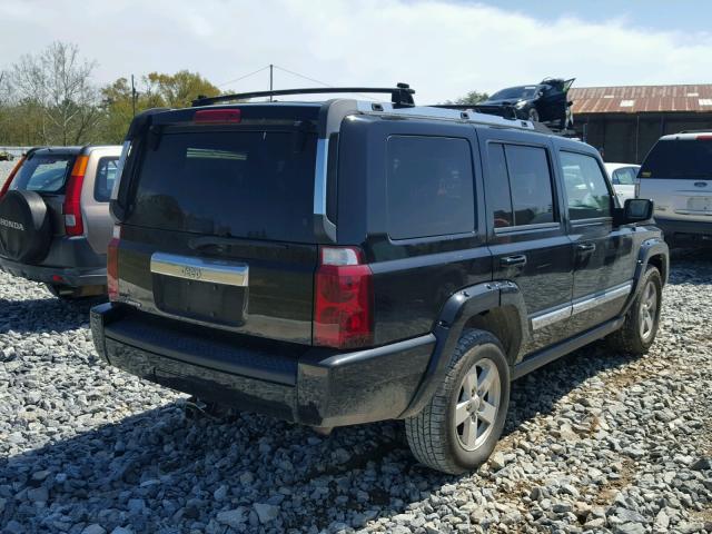 1J8HH58N46C145759 - 2006 JEEP COMMANDER BLACK photo 4