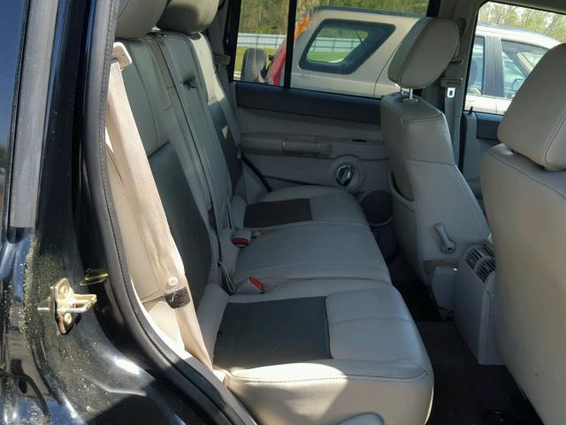 1J8HH58N46C145759 - 2006 JEEP COMMANDER BLACK photo 6
