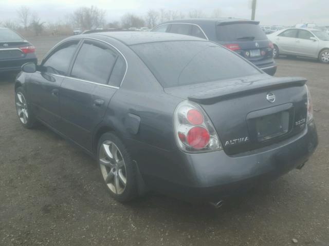 1N4BL11D65C306400 - 2005 NISSAN ALTIMA SE GRAY photo 3