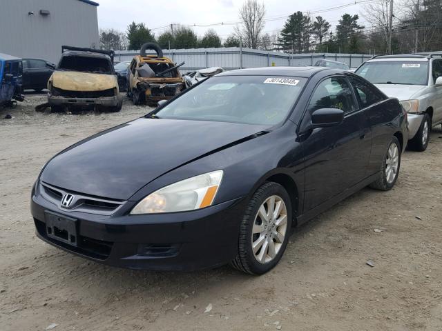 1HGCM82667A002178 - 2007 HONDA ACCORD EX BLACK photo 2