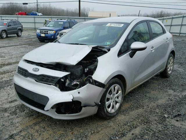 KNADM5A30C6081298 - 2012 KIA RIO LX Արծաթագույն լուսանկար 2