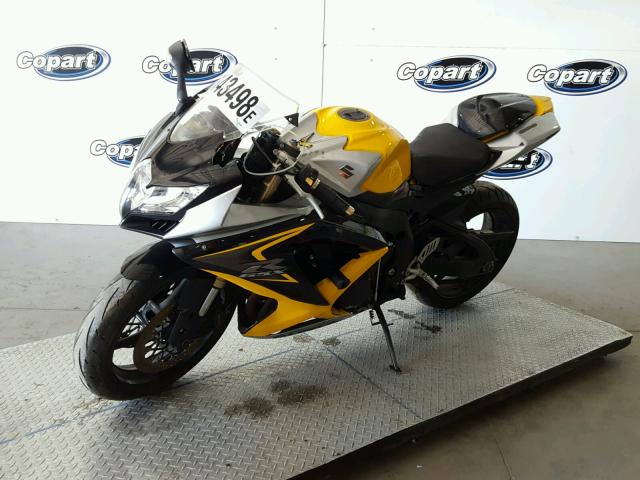 JS1GN7EA582105346 - 2008 SUZUKI GSX-R600 YELLOW photo 2