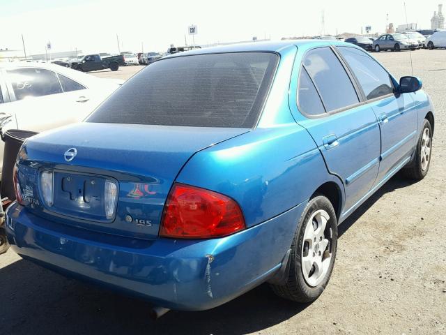 3N1CB51D64L910575 - 2004 NISSAN SENTRA 1.8 BLUE photo 4