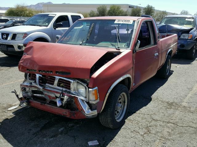 1N6SD16S4MC389724 - 1991 NISSAN TRUCK KING RED photo 2