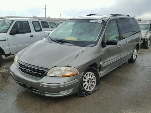 2FMDA5244YBA01122 - 2000 FORD WINDSTAR S GREEN photo 2