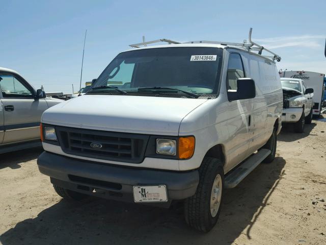 1FTNE24W37DA35541 - 2007 FORD ECONOLINE WHITE photo 2