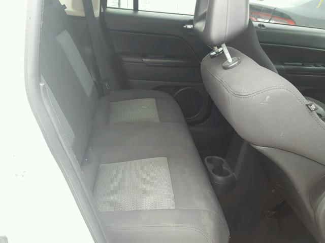 1J4FT47A69D124927 - 2009 JEEP COMPASS SP WHITE photo 6