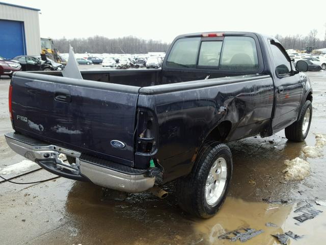 1FTRF18W81NB44906 - 2001 FORD F150 BLUE photo 4