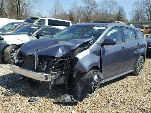 5Y2SP67069Z450306 - 2009 PONTIAC VIBE BLUE photo 2