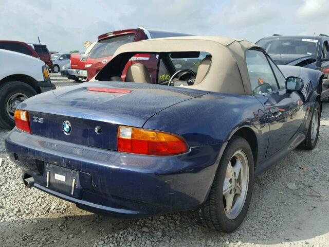4USCH732XVLB81669 - 1997 BMW Z3 1.9 BLUE photo 4