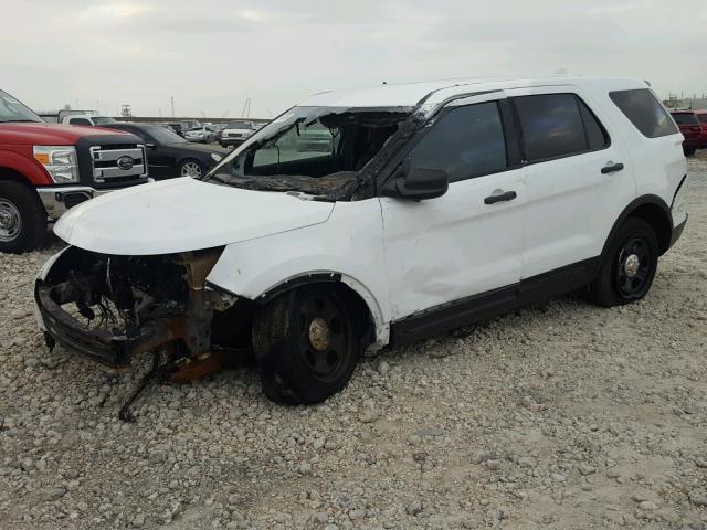 1FM5K8ARXHGD06472 - 2017 FORD EXPLORER P WHITE photo 2