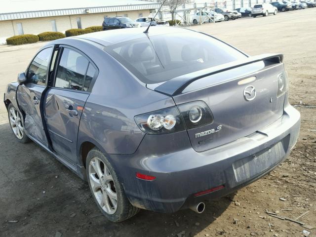 JM1BK323481789898 - 2008 MAZDA 3 S BLUE photo 3