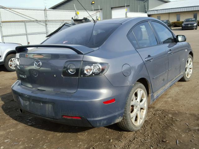 JM1BK323481789898 - 2008 MAZDA 3 S BLUE photo 4