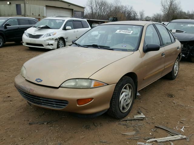 1G1JF5248W7163326 - 1998 CHEVROLET CAVALIER L GOLD photo 2