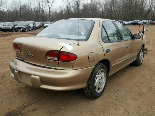 1G1JF5248W7163326 - 1998 CHEVROLET CAVALIER L GOLD photo 4